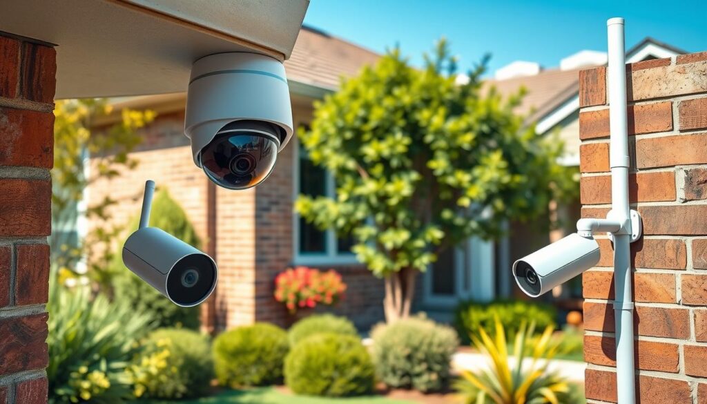 Wireless security camera mounting options