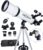 Telescope 80mm Aperture 600mm – Astronomical Moveable Refracting, Totally Multi-coated Excessive Transmission Coatings AZ Mount with Tripod Cellphone Adapter, Wi-fi Management, Carrying Bag. Simple Set Up